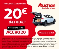 Code promotionnel : ACCRO20