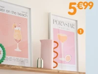 Image encadrée - 37x50 cm - Divers modèles