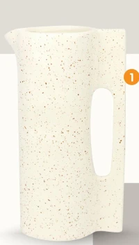 Pichet crème tacheté - 780 ml