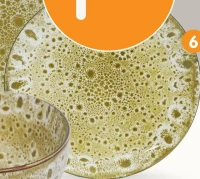 Assiette à dessert tachetée - Ø.19,4 cm