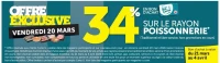 34% en bon d'achat sur le rayon poissonnerie