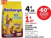 Poudre Chocolatée Nesquik Recharge