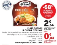 Plats cuisinés La Cuisine d'Océane Poulet rôti et purée ou saucisse grillée