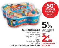 Bonbons Haribo Dragolo, Tirlibibi ou Happy