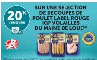 Sélection de découpes de poulet Label Rouge IGP Volailles du Maine de Loué