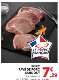 Porc Pavé de Porc sans os