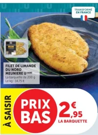 Filet de Limande du Nord Meunière U