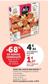 PIZZA DEL GUSTO MIX BUFFET Chèvre miel noisette