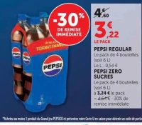 PEPSI REGULAR Le pack de 4 bouteilles