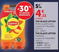 THE GLACE LIPTON Pêche / Framboise