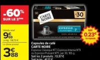 Capsules de café CARTE NOIRE