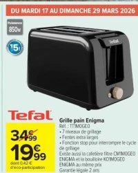 Grille pain Enigma Tefal