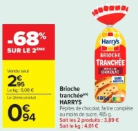 Brioche tranche HARRYS