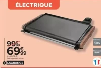 Plancha électrique LAGRANGE