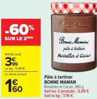 Pte  tartiner BONNE MAMAN