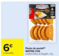 Pan s de poulet MA TRE COQ