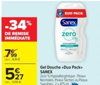 Gel Douche "Duo Pack" SANEX