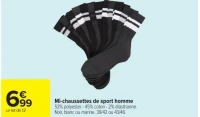 Mi-chaussettes de sport homme