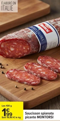 Saucisson spianata picante MONTORSI