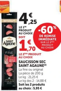 SAUCISSON SEC SAINT AGAUNE