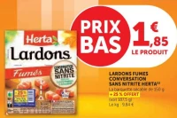LARDONS FUMES CONSERVATION SANS NITRITE HERTA