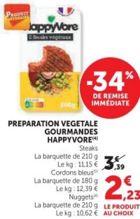 PREPARATION VEGETALE GOURMANDES HAPPYVORE