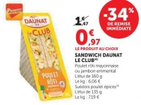 SANDWICH DAUNAT LE CLUB