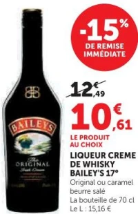 LIQUEUR CREME DE WHISKY BAILEY'S 17°