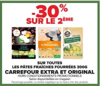 LES PÂTES FRAÎCHES FOURRÉES 300G CARREFOUR EXTRA ET ORIGINAL