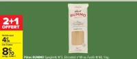 Pâtes RUMMO Spaghetti N°3, Elicoidali n°49 ou Fusilli N°48, 1 kg.