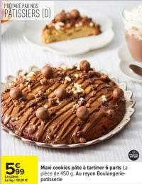 Maxi cookies p te   tartiner 6 parts