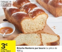 Brioche Nanterre pur beurre