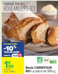 Boule CARREFOUR BIO