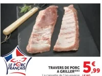 TRAVERS DE PORC A GRILLER