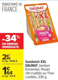 Sandwich XXL DAUNAT