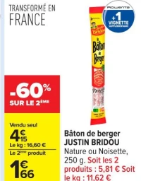Bâton de berger JUSTIN BRIDOU