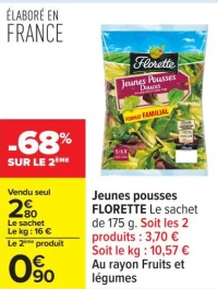 Jeunes pousses FLORETTE