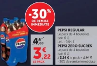 Pepsi Regular (pack de 4 bouteilles)