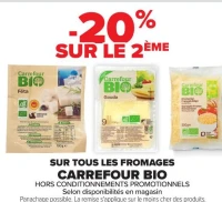 Fromages Carrefour Bio