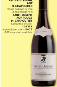 SAINT-JOSEPH AOP ROUGE M. CHAPOUTIER