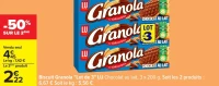 Biscuit Granola "Lot de 3" LU Chocolat au lait, 3 x 200 g.