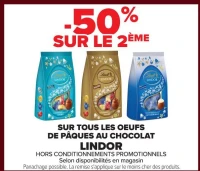 TOUS LES OEUFS DE P&Acirc;QUES AU CHOCOLAT LINDOR