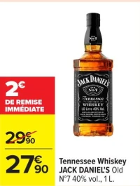 Tennessee Whiskey JACK DANIEL'S Old N°7 40% vol., 1 L.