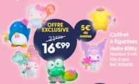 Coffret 6 figurines Hello Kitty