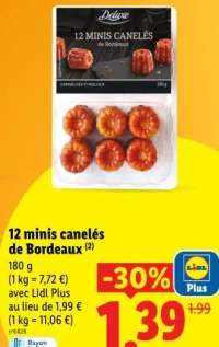 12 minis canelés de Bordeaux