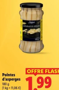 Pointes d'asperges
