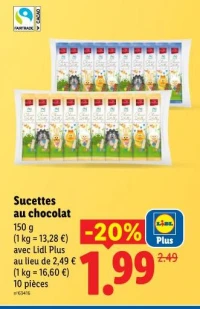 Sucettes au chocolat
