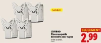 LIVARNO Pinces ou poids d coratifs pour nappe