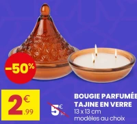 BOUGIE PARFUMÉE TAJINE EN VERRE
