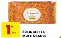 80 LINGETTES MULTI USAGES